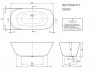 Villeroy & Boch Theano Wanna wolnostojąca 155x75 cm biała UBQ155ANH7F200V01